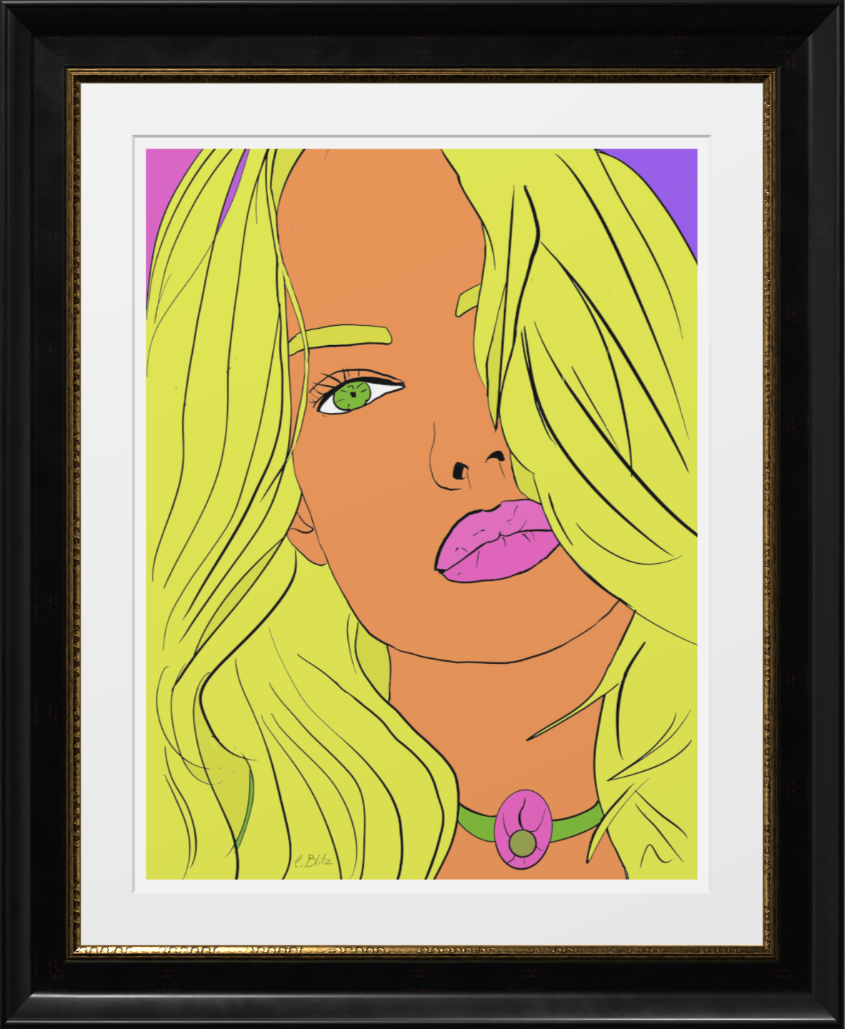 portrait de femme blonde