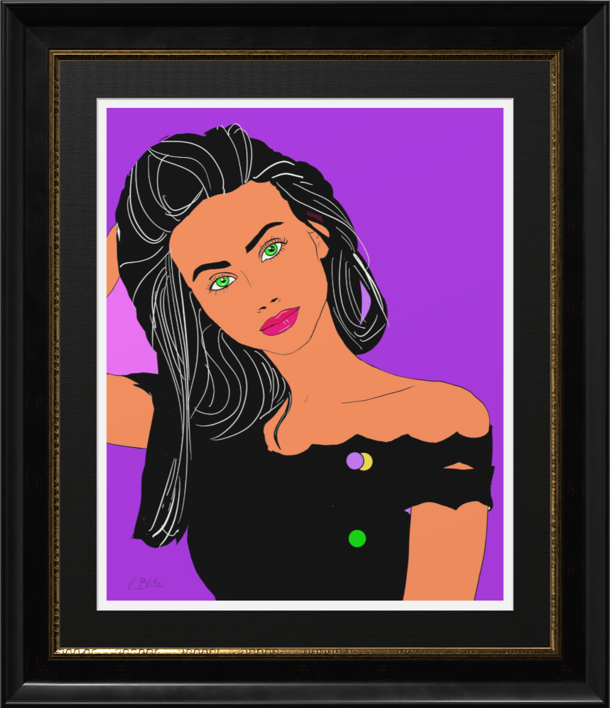 I like brunettes same signee londres noir