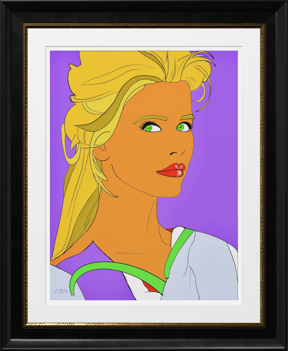 portrait de femme blonde